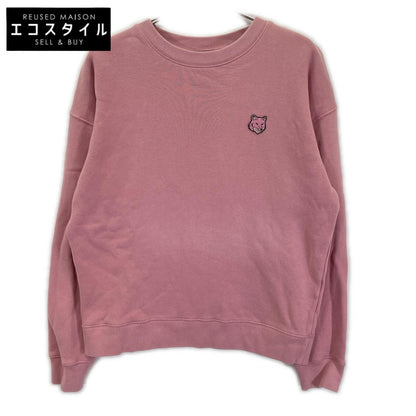 MAISON KITSUNE メゾンキツネ ピンク FOX HEAD PATCH トレーナー トップス