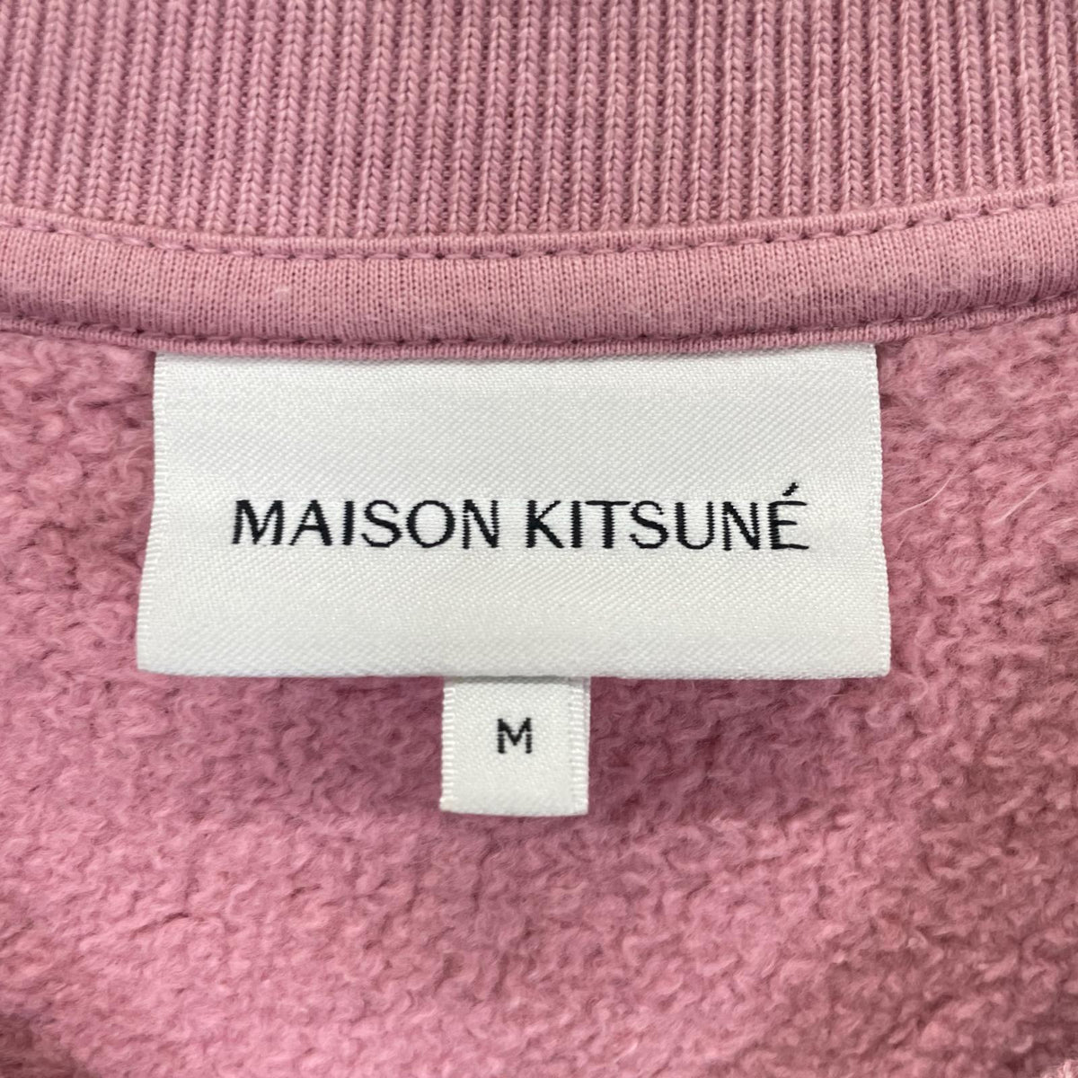 MAISON KITSUNE メゾンキツネ ピンク FOX HEAD PATCH トレーナー トップス
