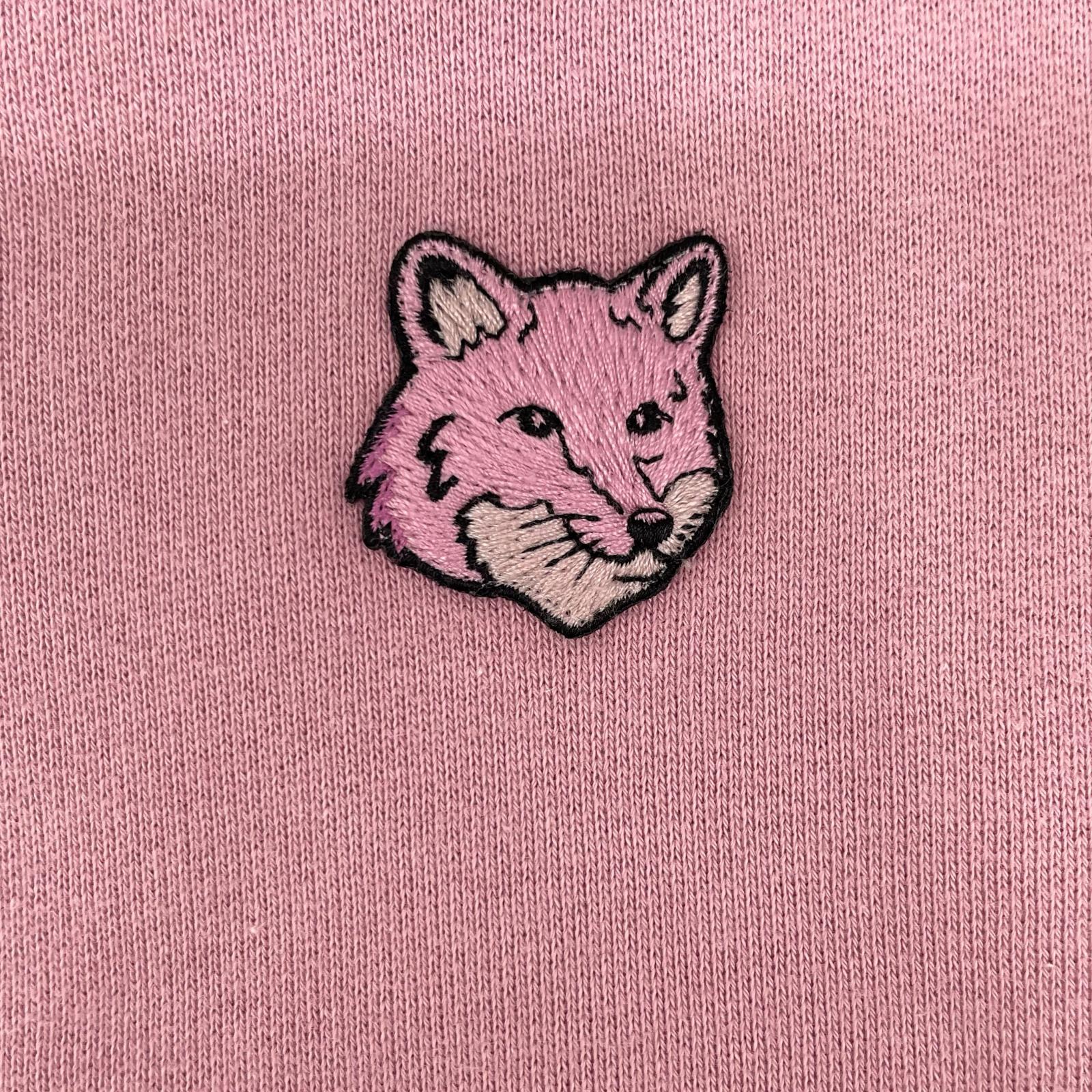 MAISON KITSUNE メゾンキツネ ピンク FOX HEAD PATCH トレーナー トップス