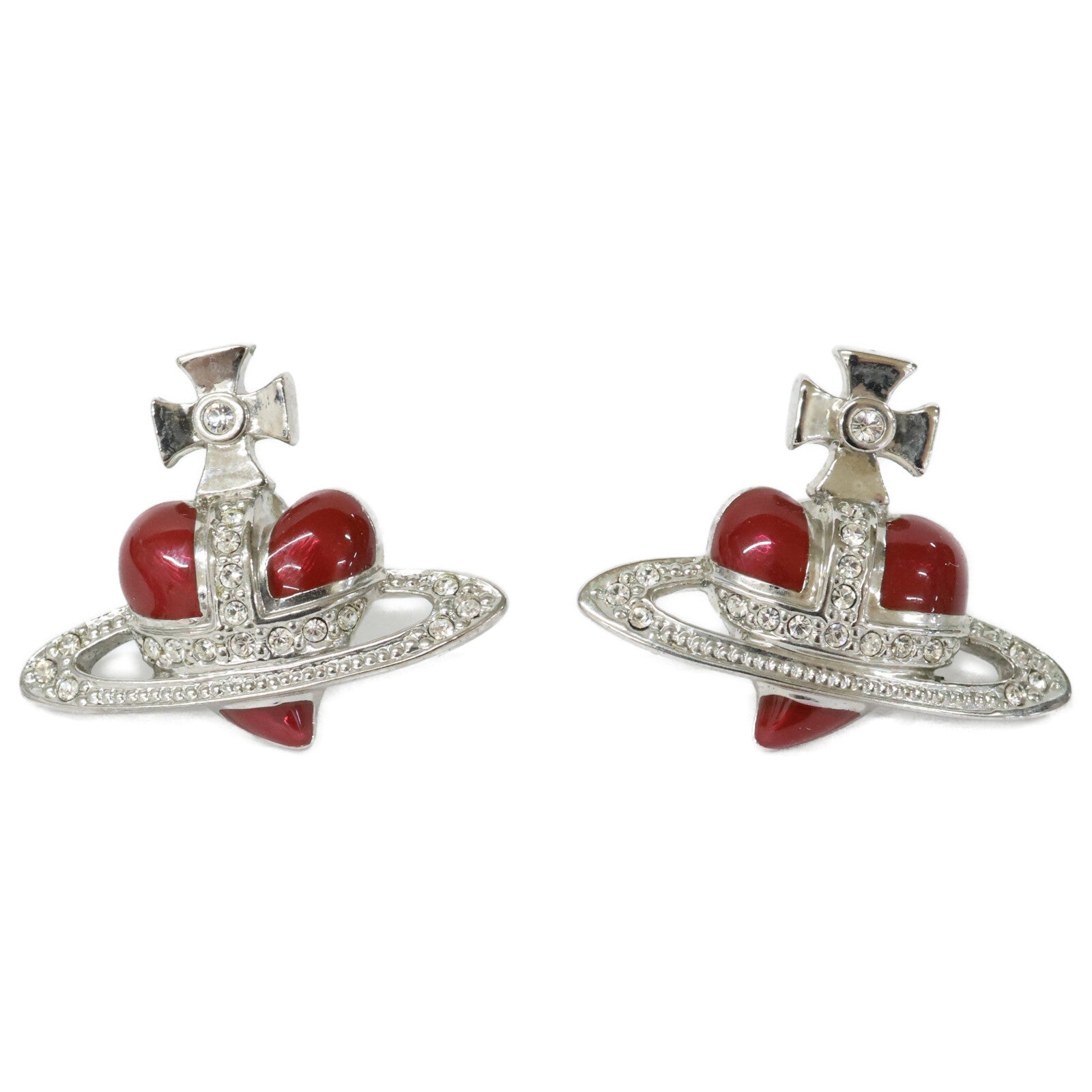 VivienneWestwood ヴィヴィアンウエストウッド Diamante Heart ディアマンテ ハートモチーフ ピアス