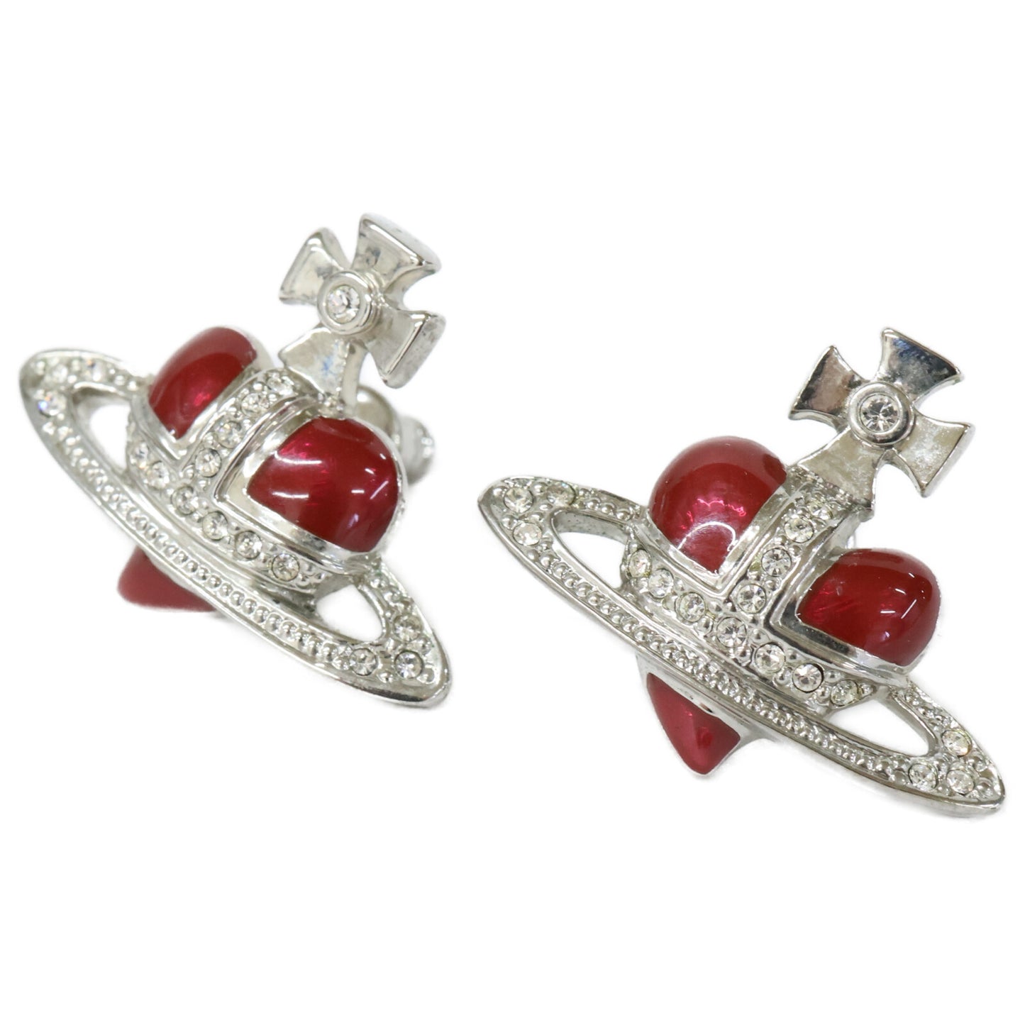 VivienneWestwood ヴィヴィアンウエストウッド Diamante Heart ディアマンテ ハートモチーフ ピアス