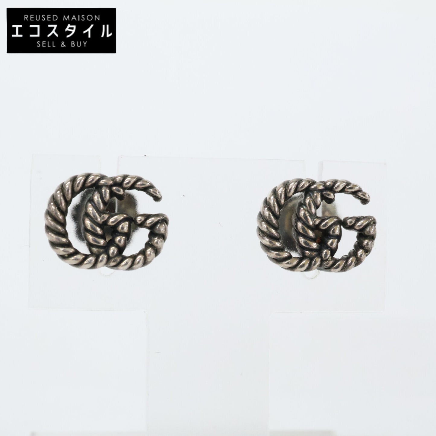 GUCCI グッチ AG925 GGマーモント ツイスト ピアス