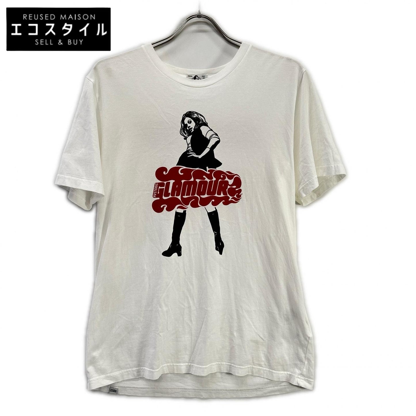 HYSTERIC GLAMOUR ヒステリックグラマー 02181CT12 ホワイト VIXEN GIRL Tシャツ トップス