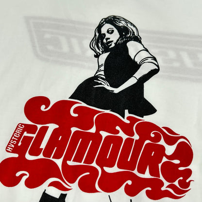 HYSTERIC GLAMOUR ヒステリックグラマー 02181CT12 ホワイト VIXEN GIRL Tシャツ トップス