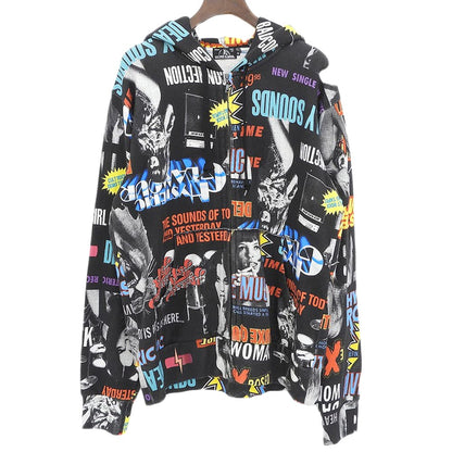HYSTERIC GLAMOUR ヒステリックグラマー 総柄 コットン ジップアップパーカー トップス メンズ マルチカラー M トップス