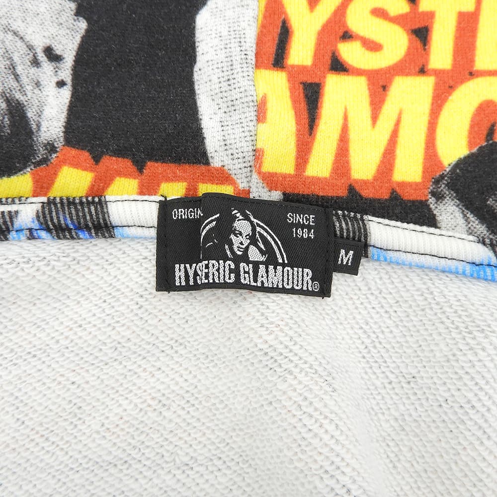 HYSTERIC GLAMOUR ヒステリックグラマー 総柄 コットン ジップアップパーカー トップス メンズ マルチカラー M トップス