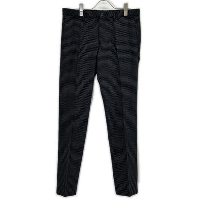 Thee Hysteric XXX ジィヒステリック トリプルエックス ブラック×グレー 総柄 センタープレス テーパードパンツ ボトムス