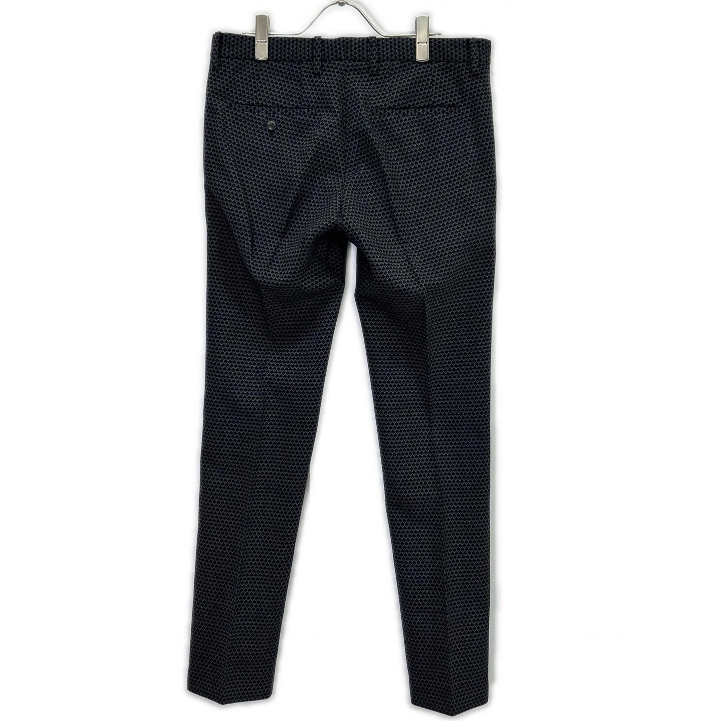 Thee Hysteric XXX ジィヒステリック トリプルエックス ブラック×グレー 総柄 センタープレス テーパードパンツ ボトムス