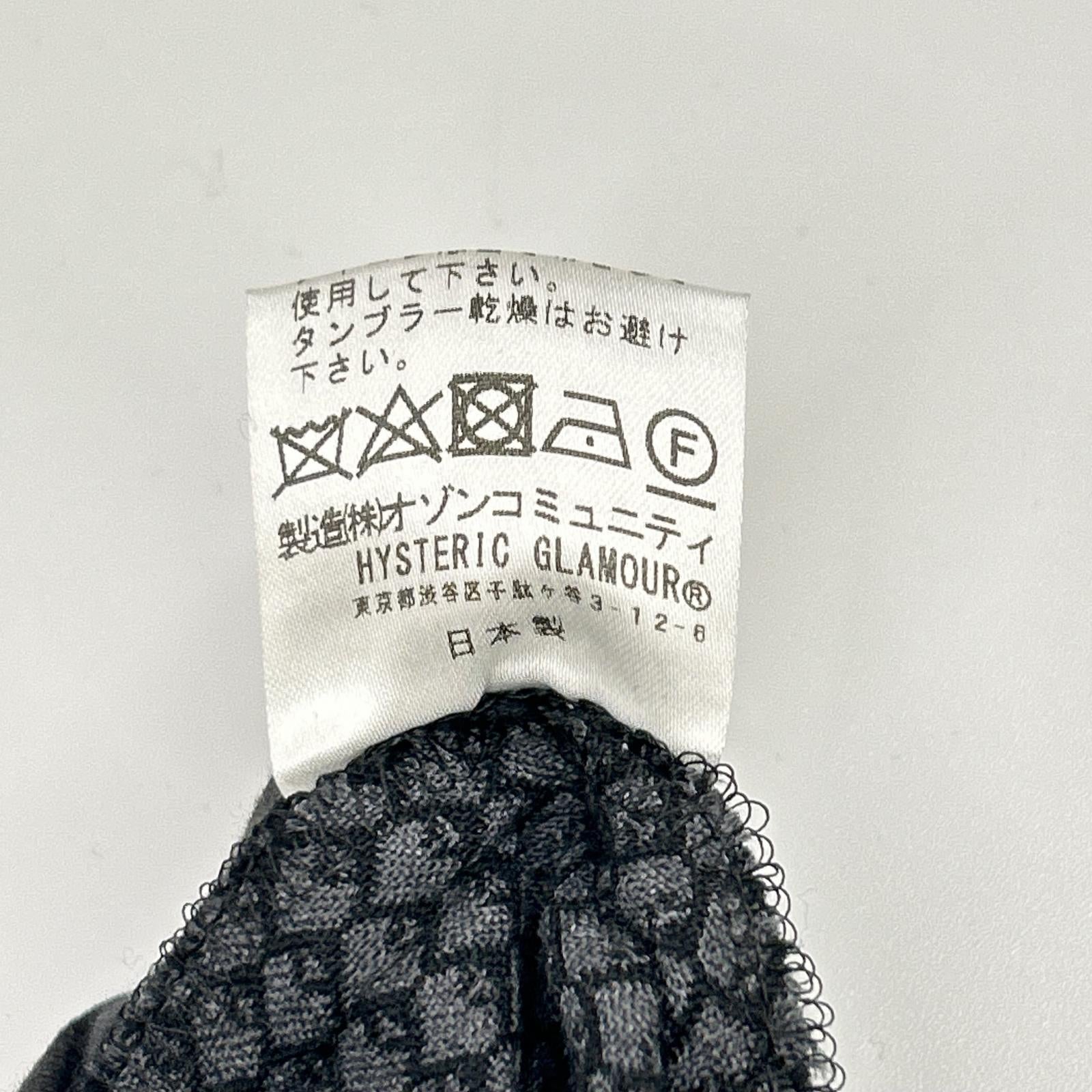 Thee Hysteric XXX ジィヒステリック トリプルエックス ブラック×グレー 総柄 センタープレス テーパードパンツ ボトムス