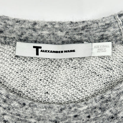 T by ALEXANDER WANG ティーバイアレキサンダーワン グレー ラグランスリーブスウェットトップス トップス