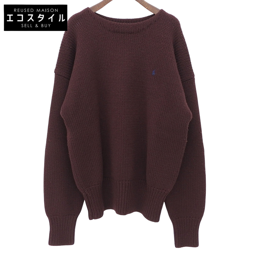 POLObyRalphLauren ポロラルフローレン ミニポニー刺繍 ウール100% ニット トップス レディース ボルドー L トップス