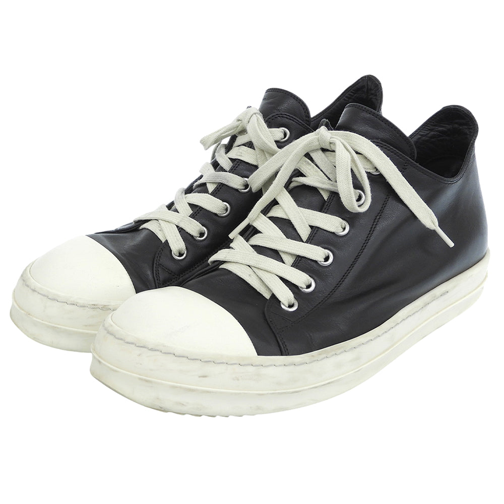 Rick Owens リックオウエンス レザー Concordians ローカットスニーカー シューズ メンズ 黒 ブラック 42 RU02E1891 シューズ