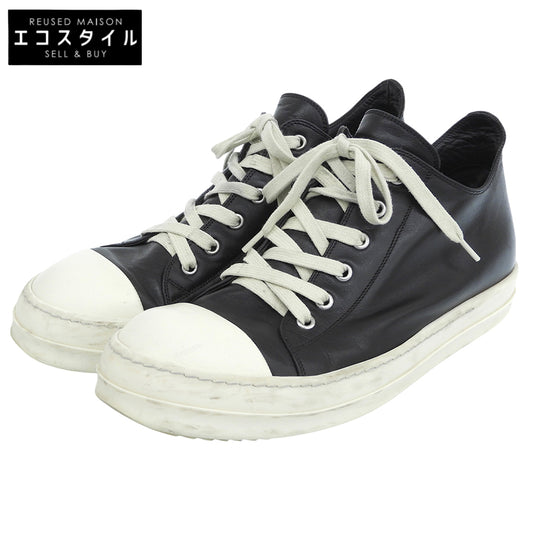 Rick Owens リックオウエンス レザー Concordians ローカットスニーカー シューズ メンズ 黒 ブラック 42 RU02E1891 シューズ