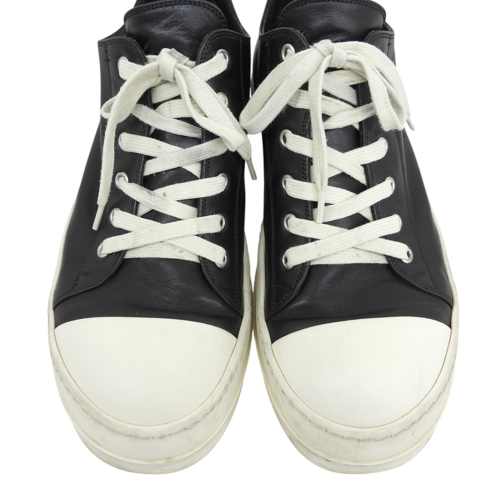 Rick Owens リックオウエンス レザー Concordians ローカットスニーカー シューズ メンズ 黒 ブラック 42 RU02E1891 シューズ