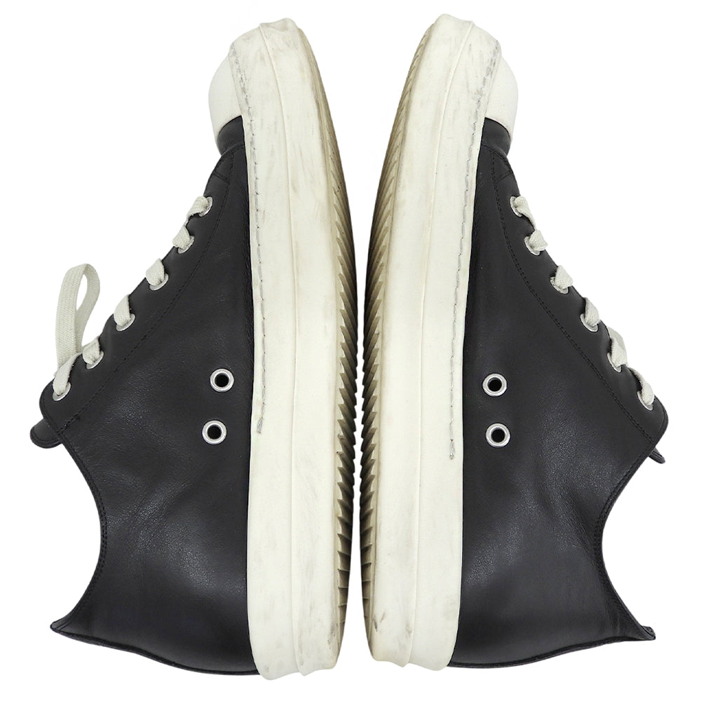 Rick Owens リックオウエンス レザー Concordians ローカットスニーカー シューズ メンズ 黒 ブラック 42 RU02E1891 シューズ