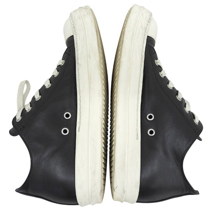 Rick Owens リックオウエンス レザー Concordians ローカットスニーカー シューズ メンズ 黒 ブラック 42 RU02E1891 シューズ