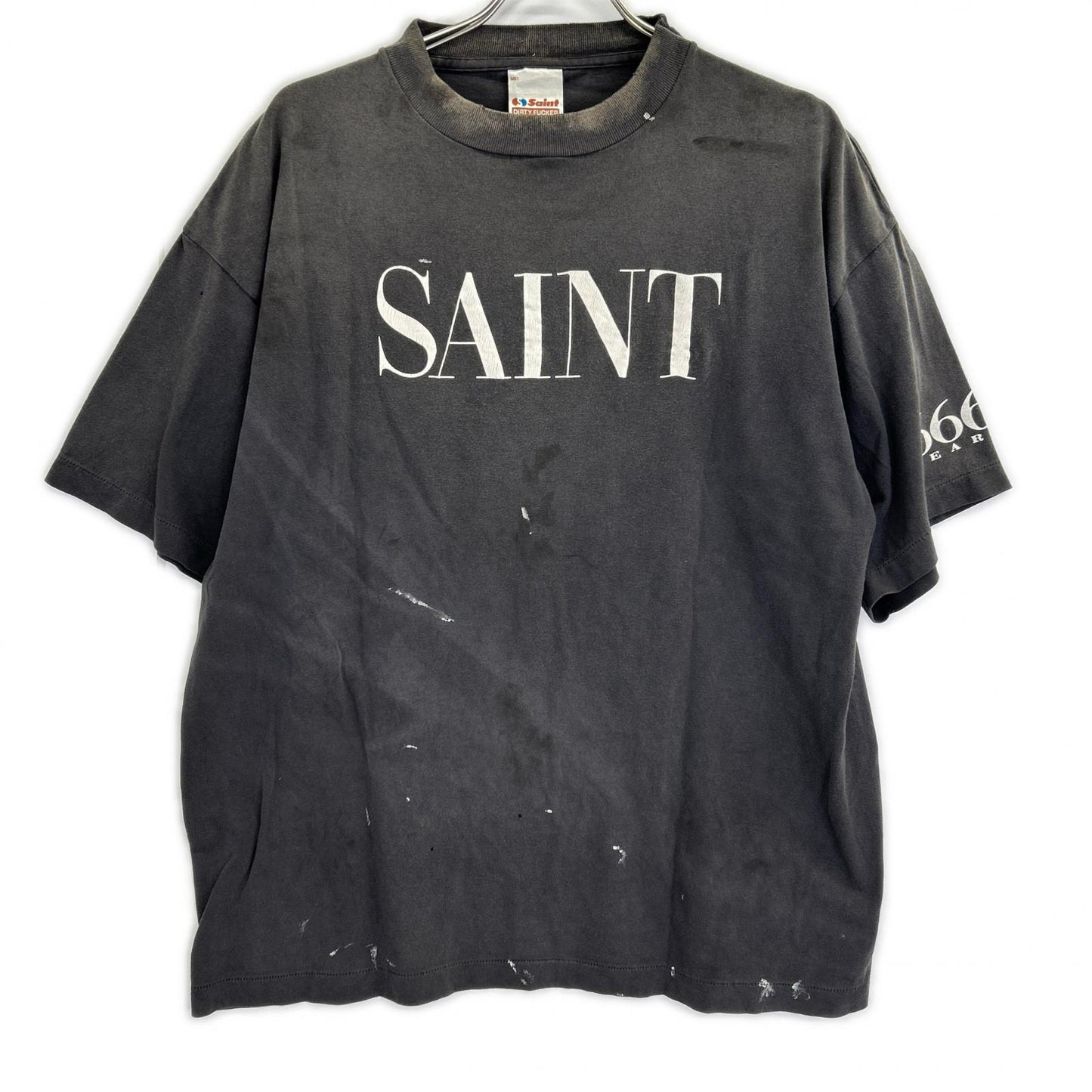 SAINT MICHAEL セントマイケル SM-MK8-0000-006 グレー 26SS SAINT 666 SS T-SHIRT トップス