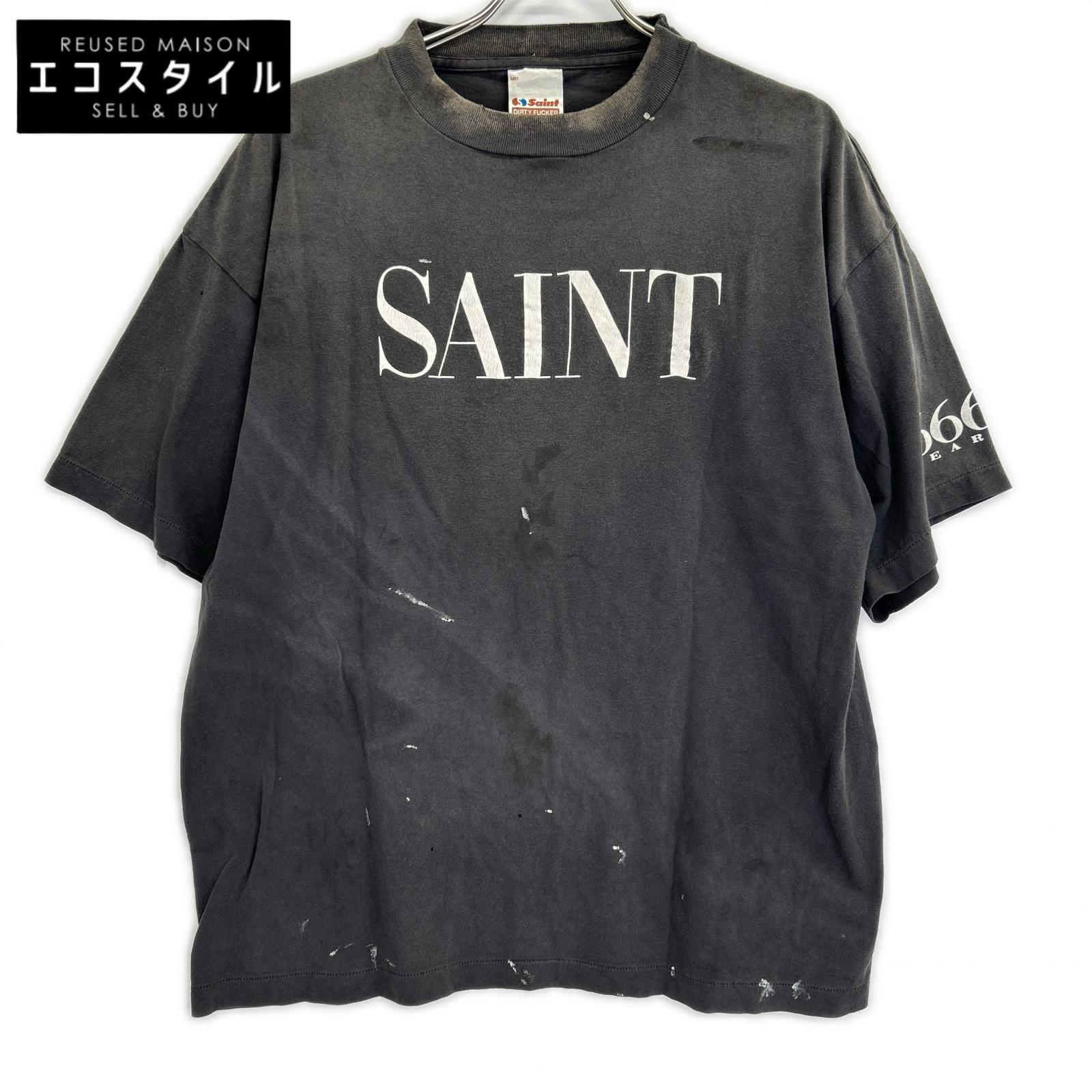 SAINT MICHAEL セントマイケル SM-MK8-0000-006 グレー 26SS SAINT 666 SS T-SHIRT トップス