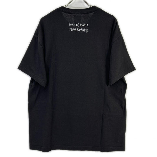 WACKO MARIA ワコマリア ブラック JIRO KONAMI プリント 半袖Tシャツ トップス