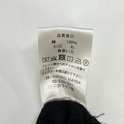 WACKO MARIA ワコマリア ブラック JIRO KONAMI プリント 半袖Tシャツ トップス