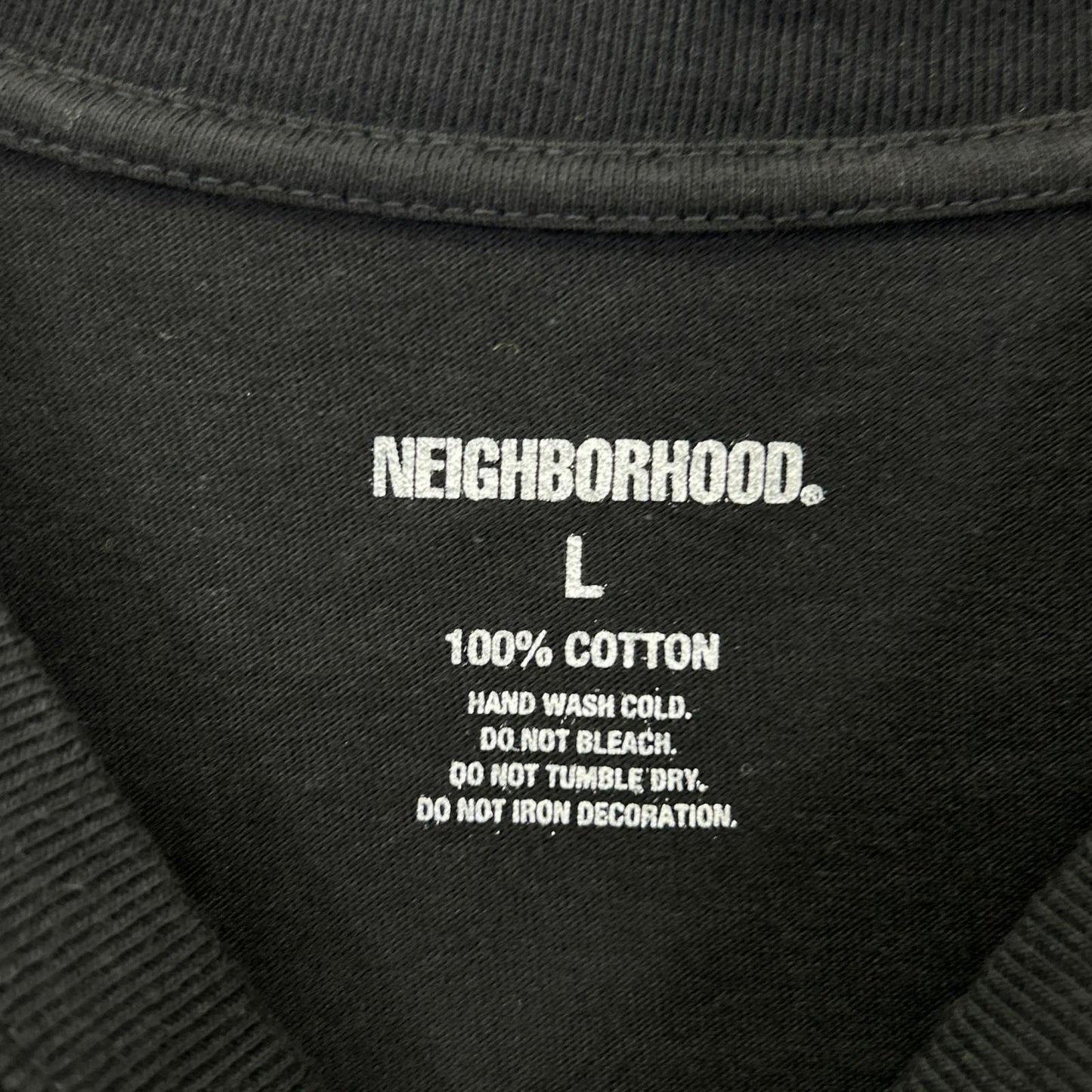 NEIGHBORHOOD ネイバーフッド ブラック NH.TEE プリント 半袖Tシャツ トップス