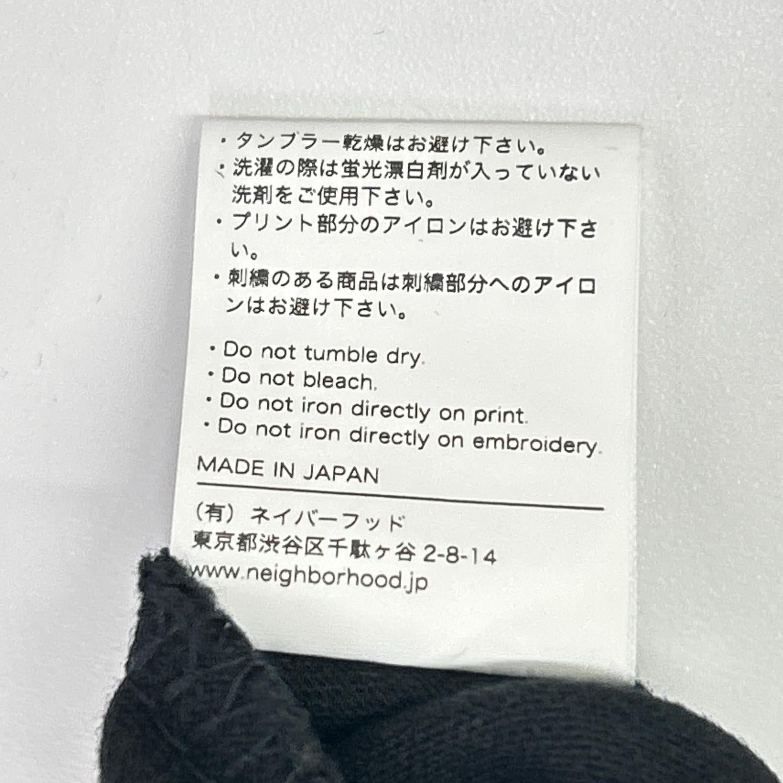 NEIGHBORHOOD ネイバーフッド ブラック NH.TEE プリント 半袖Tシャツ トップス