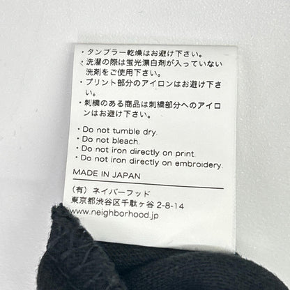 NEIGHBORHOOD ネイバーフッド ブラック NH.TEE プリント 半袖Tシャツ トップス