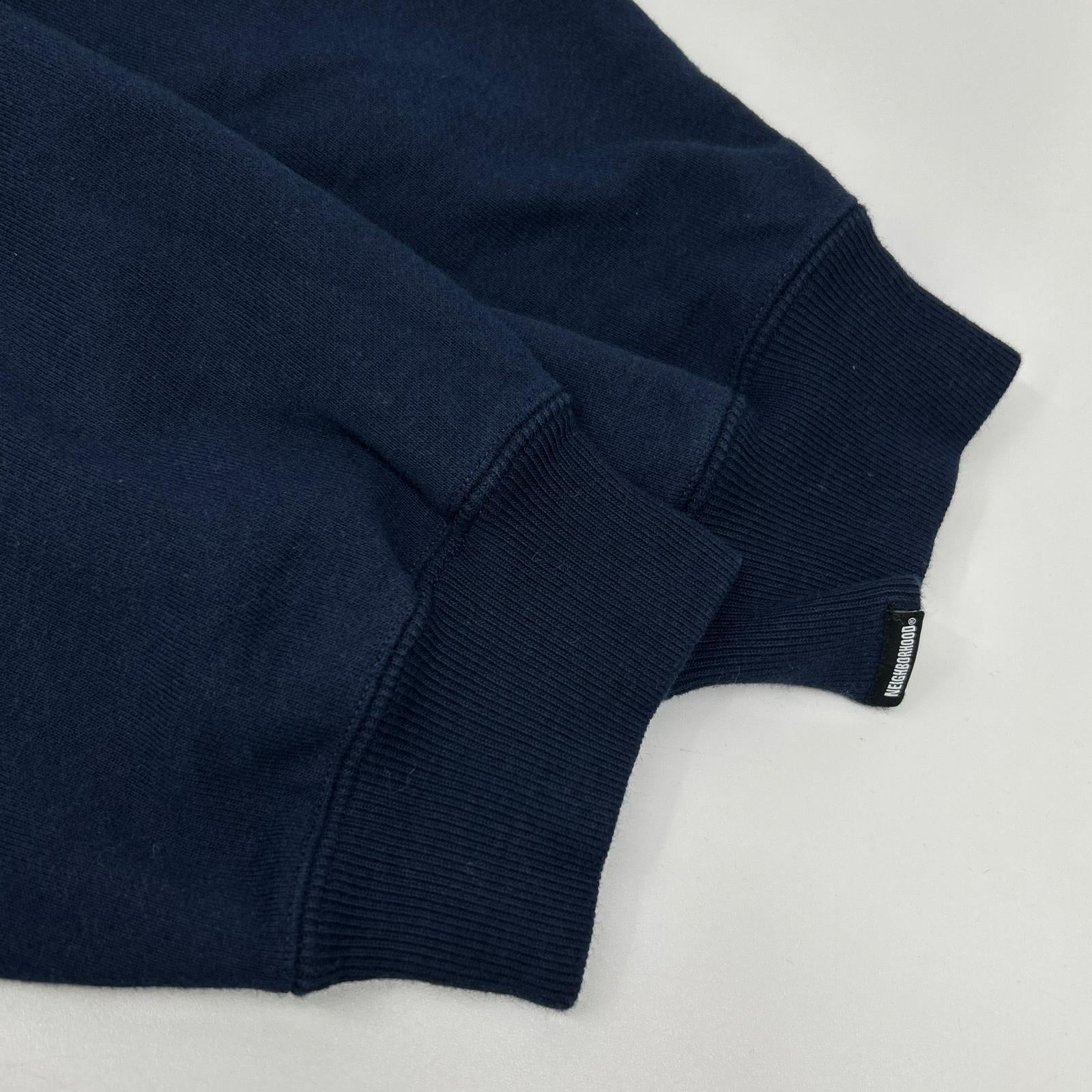 NEIGHBORHOOD ネイバーフッド 252UWNH-CSM02 25AW ネイビー クラシックスウェットハーフジップフーディー トップス