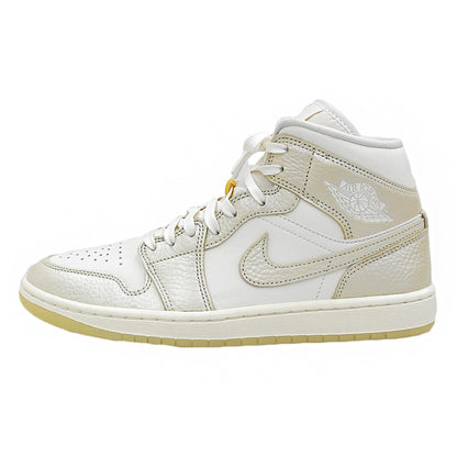 NIKE ナイキ 未使用 AIR JORDAN 1 MID SE シューズ メンズ sail/team gold-pale ivory ホワイト×ゴールド 26cm HV5159-100 シューズ