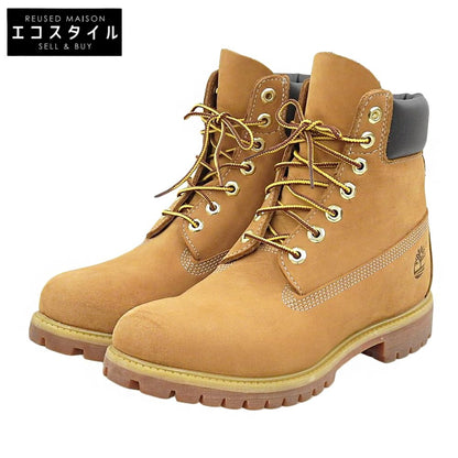 Timberland ティンバーランド 美品 ハイカットブーツ シューズ メンズ キャメル 8 1/2 10061A8398 シューズ