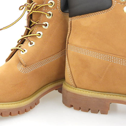 Timberland ティンバーランド 美品 ハイカットブーツ シューズ メンズ キャメル 8 1/2 10061A8398 シューズ