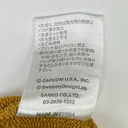 GO SLOW CARAVAN ゴースローキャラバン 【×STREET FIGHTER2】イエロー プリント フーデッドプルオーバー トップス