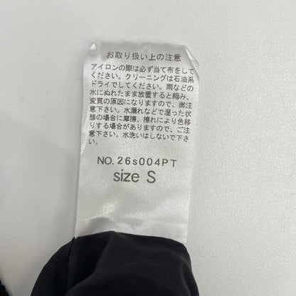 chiclin チクリン 26s004PT ブラック コットン パンツ ボトムス