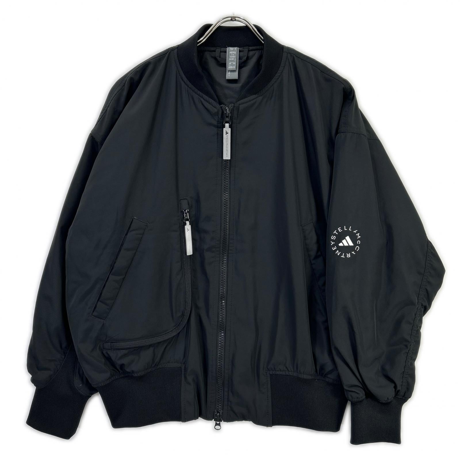 adidas アディダス ×Stella McCartney ブラック ウーブンボンバージャケット ジャケット