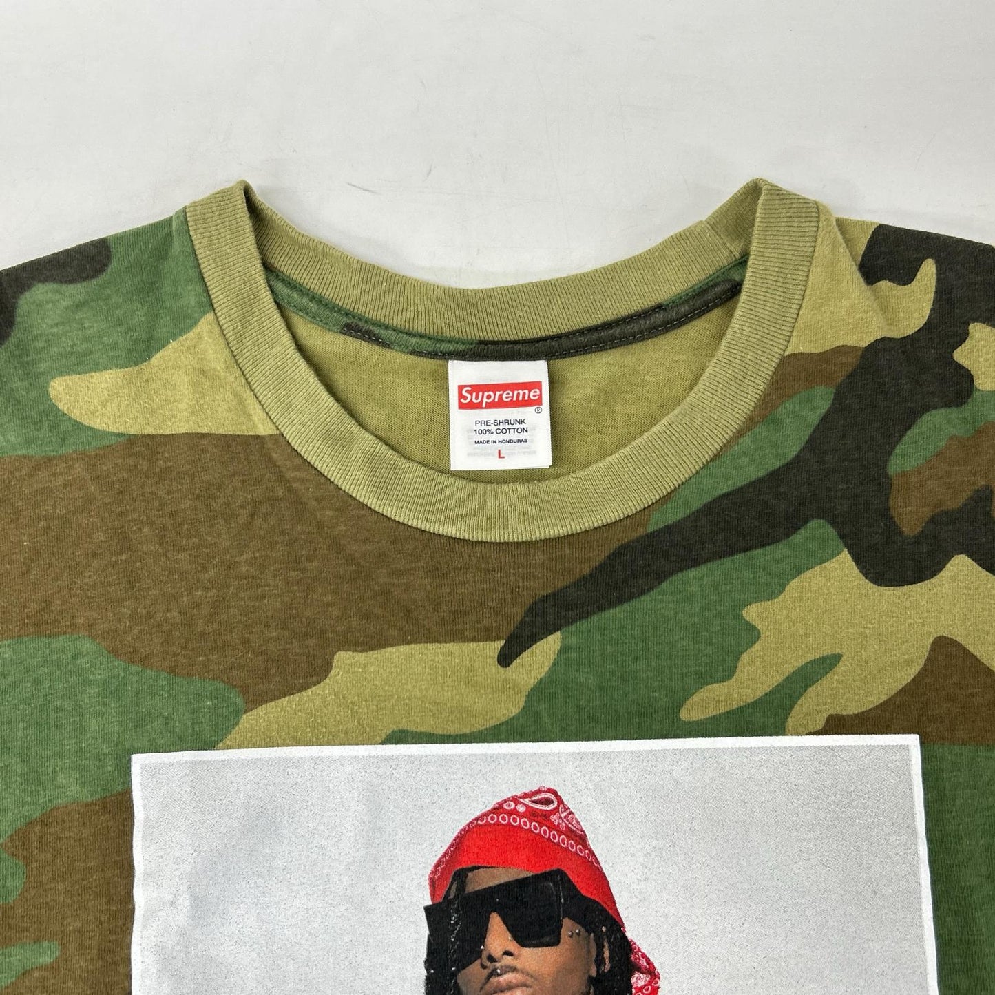 Supreme シュプリーム グリーン カモフラ Playboi Carti Tシャツ トップス