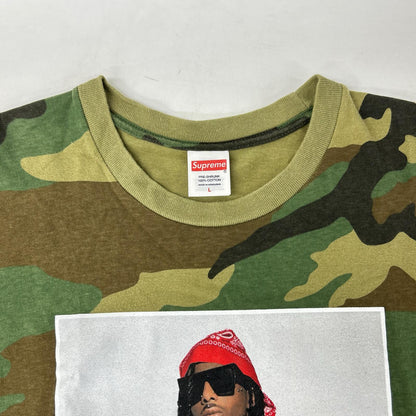 Supreme シュプリーム グリーン カモフラ Playboi Carti Tシャツ トップス