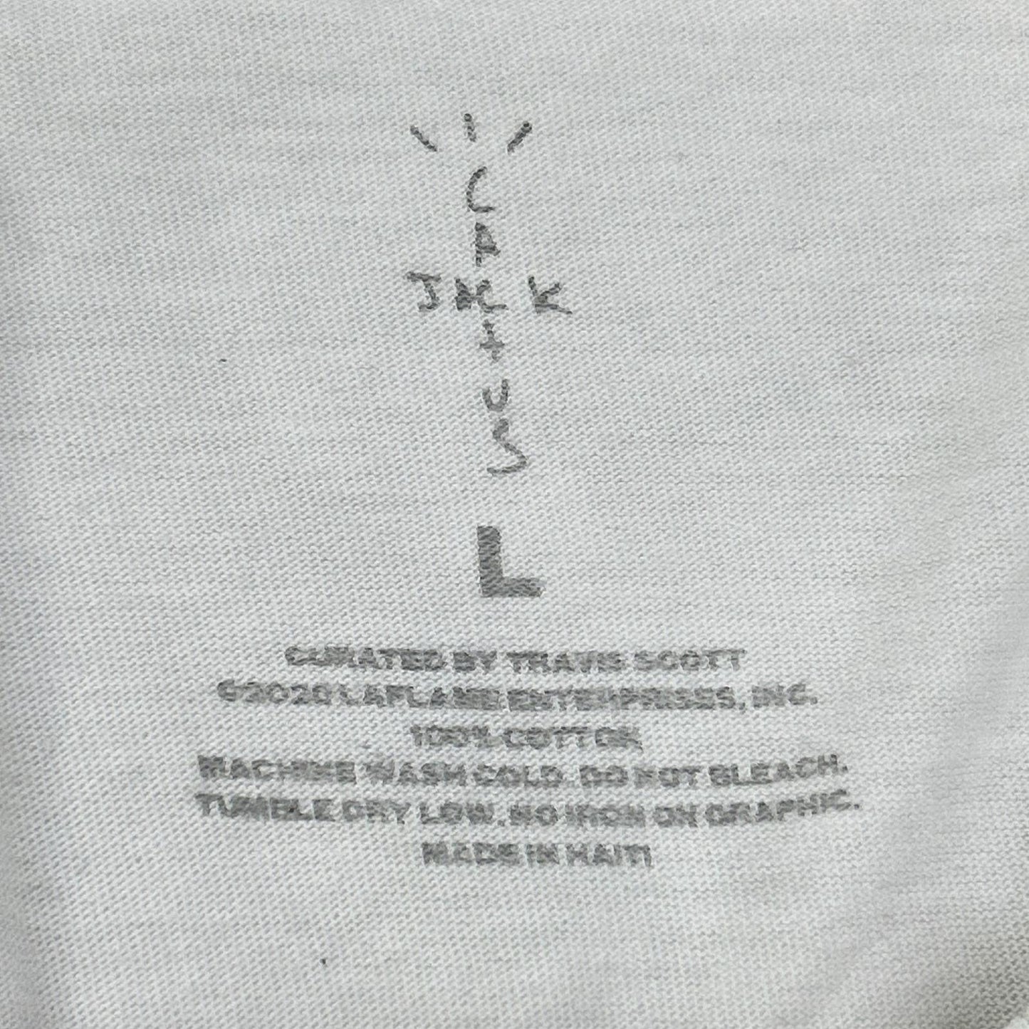 CACTUS JACK カクタスジャック ホワイト Gates プリントTシャツ トップス