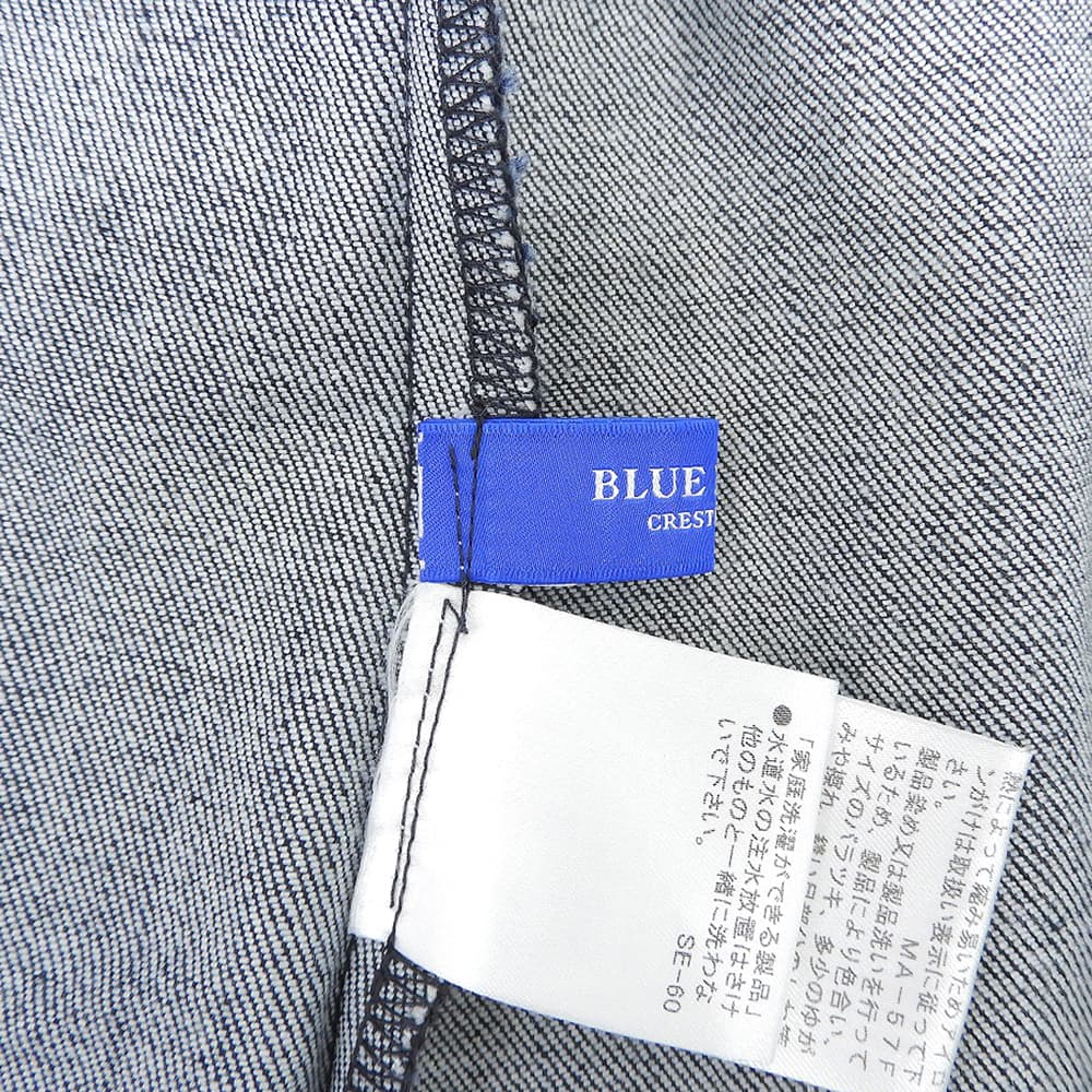 BLUE LABEL CRESTBRIDGE ブルーレーベルクレストブリッジ デニム ワンピース レディース インディゴ 38 ワンピース
