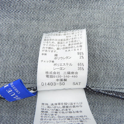 BLUE LABEL CRESTBRIDGE ブルーレーベルクレストブリッジ デニム ワンピース レディース インディゴ 38 ワンピース