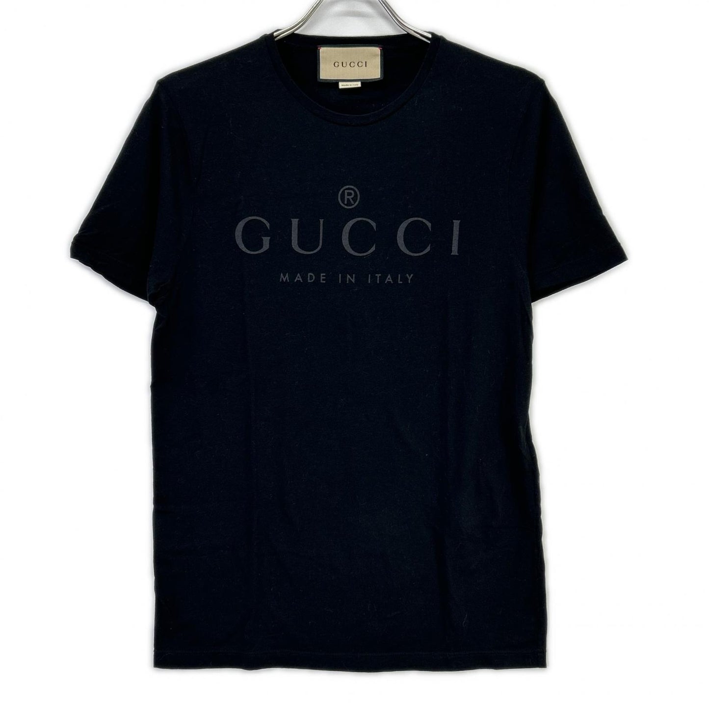 GUCCI グッチ ブラック Tonal Brand Logo Tee トップス
