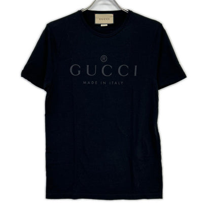 GUCCI グッチ ブラック Tonal Brand Logo Tee トップス