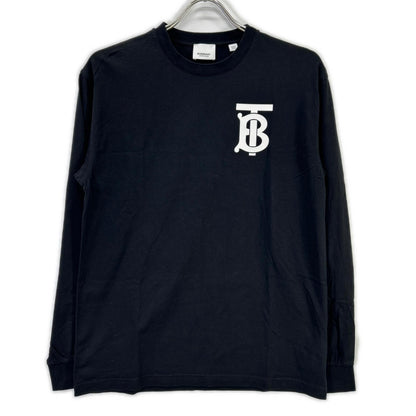 Burberry LONDON バーバリーロンドン ブラック TBロゴプリント 長袖Tシャツ トップス