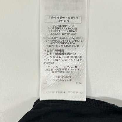 Burberry LONDON バーバリーロンドン ブラック TBロゴプリント 長袖Tシャツ トップス