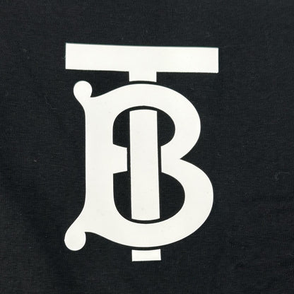 Burberry LONDON バーバリーロンドン ブラック TBロゴプリント 長袖Tシャツ トップス