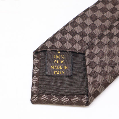 LOUIS VUITTON ルイヴィトン 【美品】ダミエ シルク100％ ネクタイ