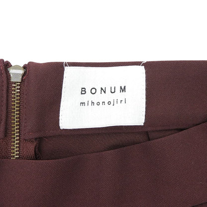 BONUM ボナム PANEL DESIGN COCOON ボトムス レディース バーガンディ M ボトムス