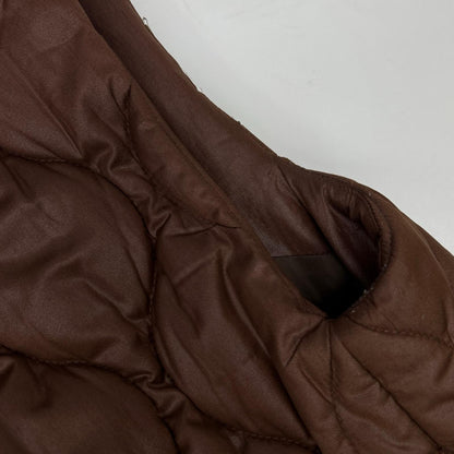 STUNNING LURE Stunning Lure 114290052200 Brown Hooded Quilted Vest Vest