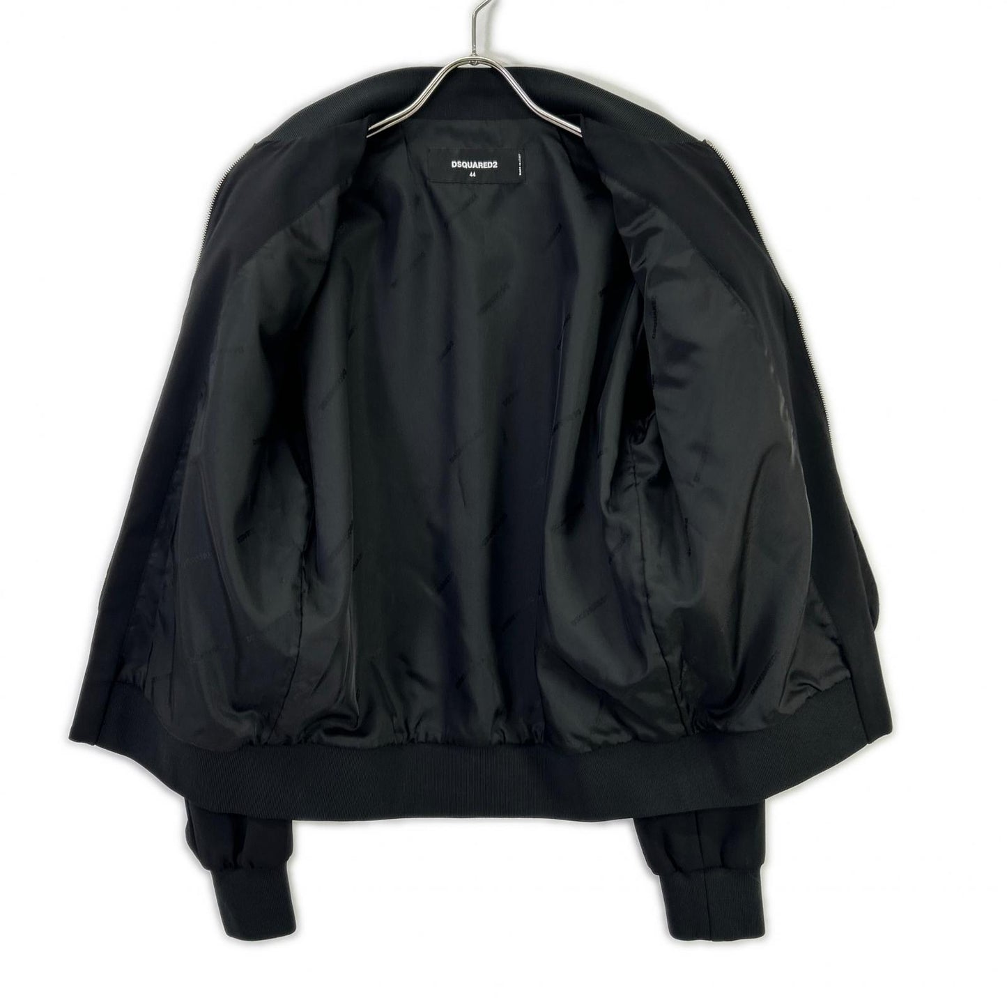 DSQUARED2 ディースクエアード S74AM1208 ブラック レイヤード ボンバージャケット ジャケット