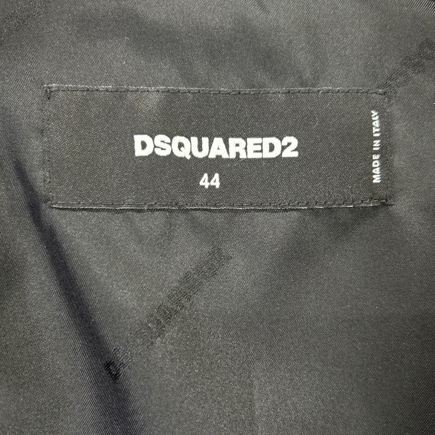 DSQUARED2 ディースクエアード S74AM1208 ブラック レイヤード ボンバージャケット ジャケット