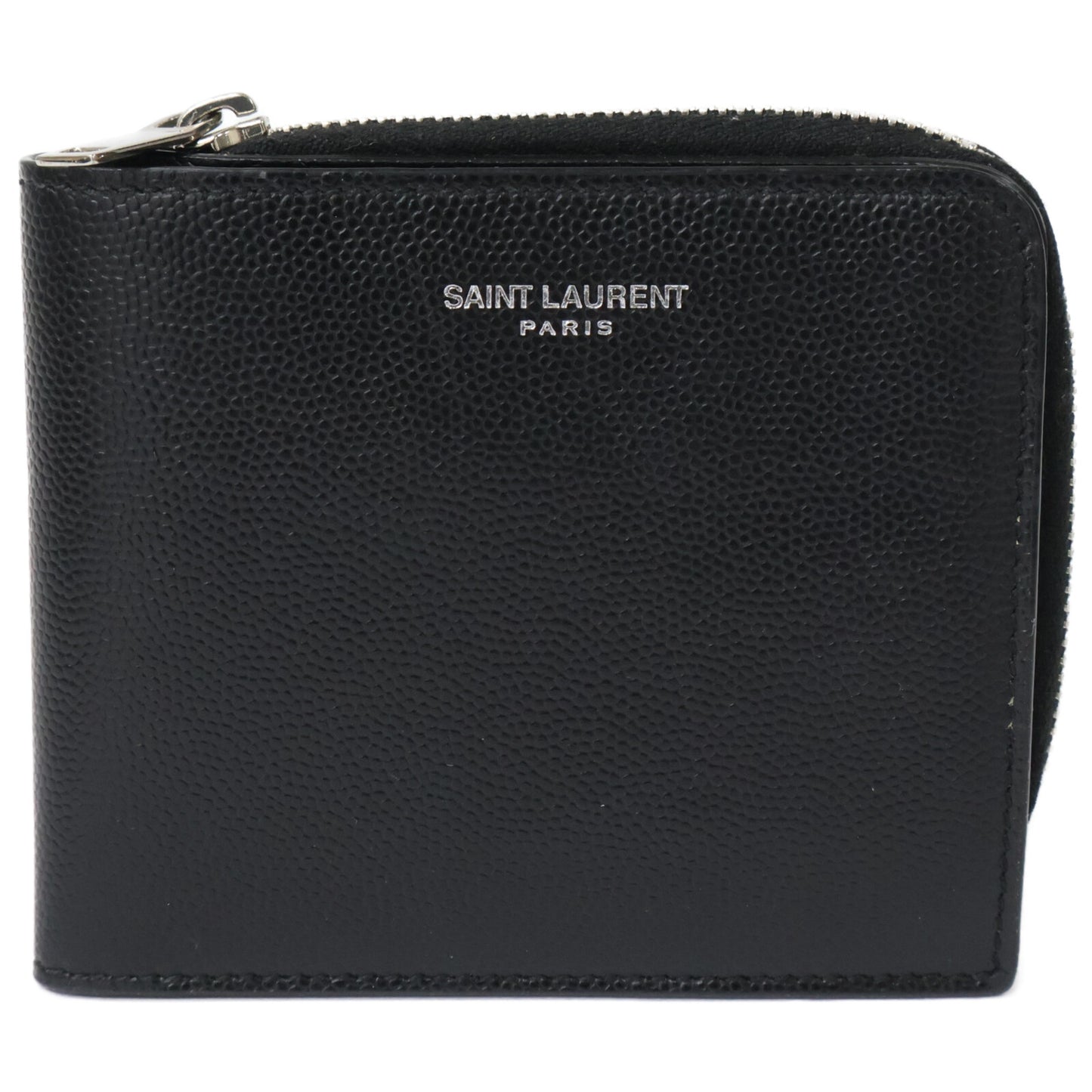 SAINT LAURENT PARIS サンローランパリ 【美品】イースト/ウェスト ウォレット 二つ折り財布（小銭入れあり）